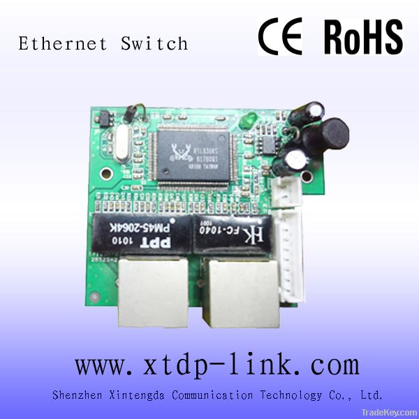 RTL8306S 3port 10/100M Ethernet Switch Module