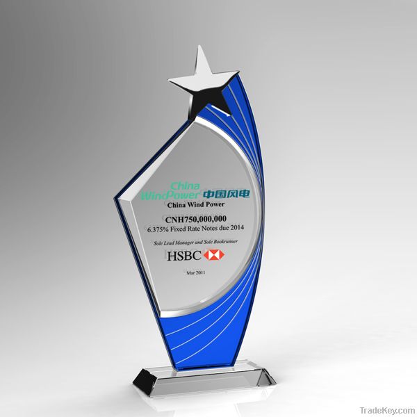 New Design Blank Star K9 Crystal Award