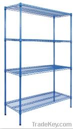 Factory in China galvanized first and then powder coated wire shelving