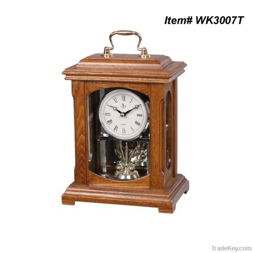 Unique table/ desk timepiece wooden desktop clock