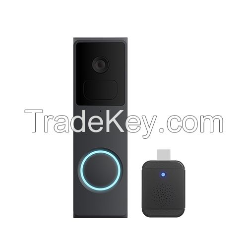 2MP Wi-Fi Video Doorbell Camera; Smart Home Camera