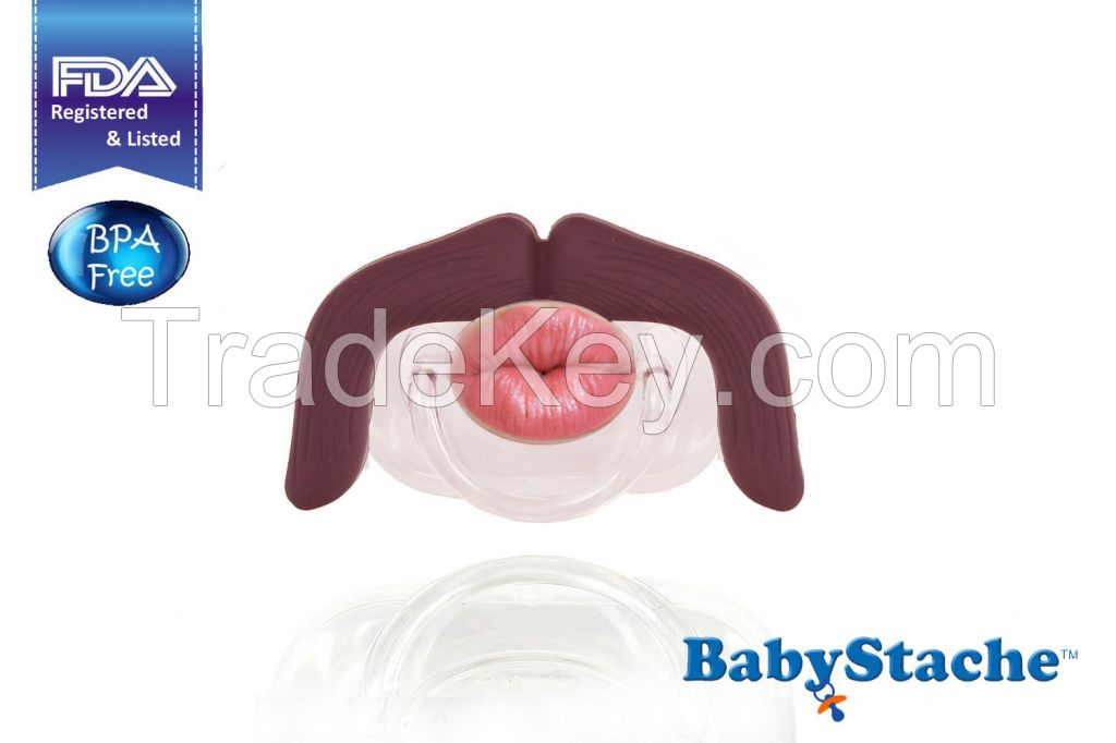 BabyStache Kissable Baby Pacifier