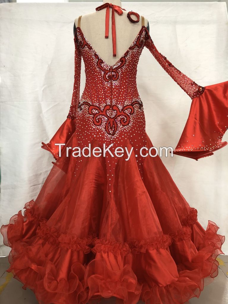 Customized Competition Wear Ballroom Dance Dress