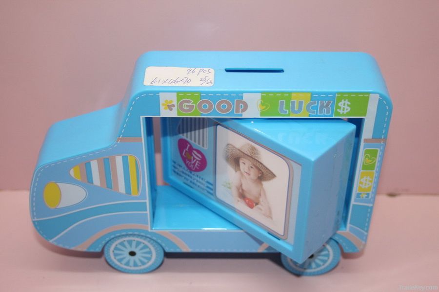 Carton car shped promotional money box