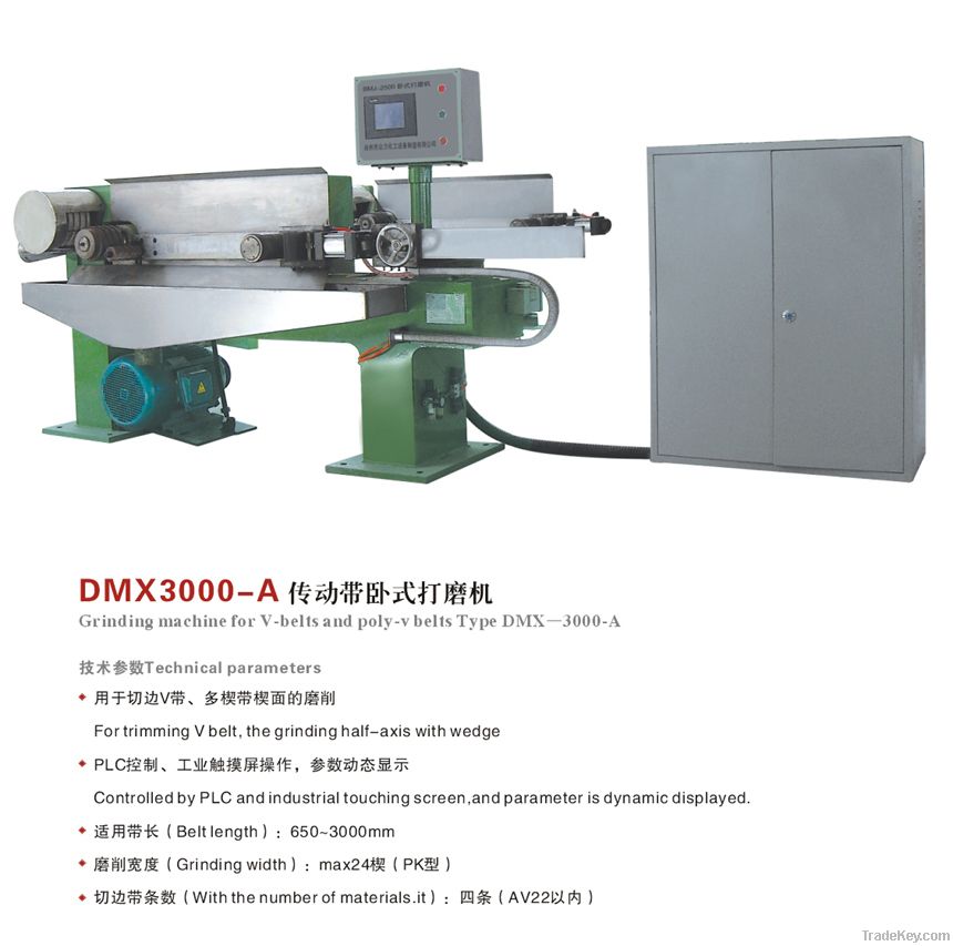 Grinding machine for V-belts and Poly-V-belts