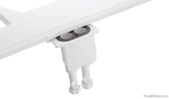 Hot and cold ABS bidet with demountable nozzle