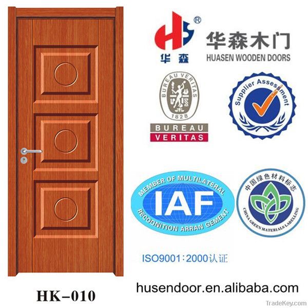 solid wood pvc film single door designs interior