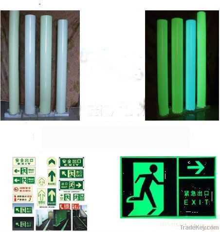 soft plastic glow in the dark film tape self adhesive luminescent film