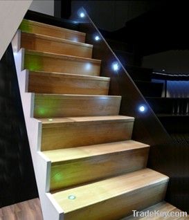 Floor lamp 6*6nos0.54W  SMD3350 Warm white ?58*H9mm DC12V IP67 Stainle