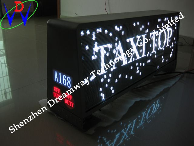 Russia Taxi Advertising LED Display Wireless Control