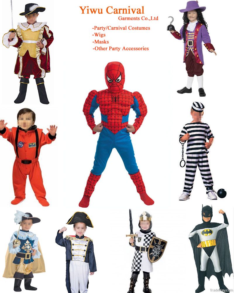 Wholesale boys mascot costume, anime costume, halloween costumes