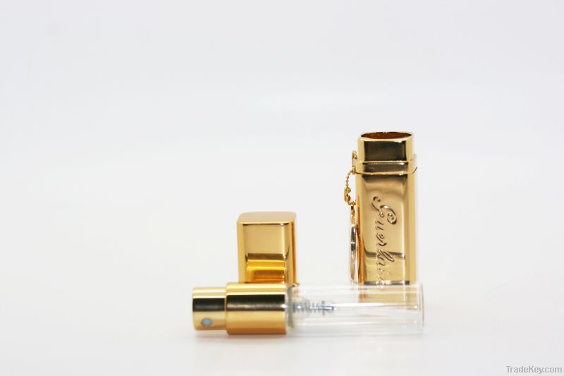 cover with glass bottle inside, wholesale glass perfume bottles