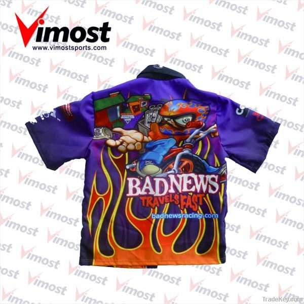 Hidden pocket racing shirts