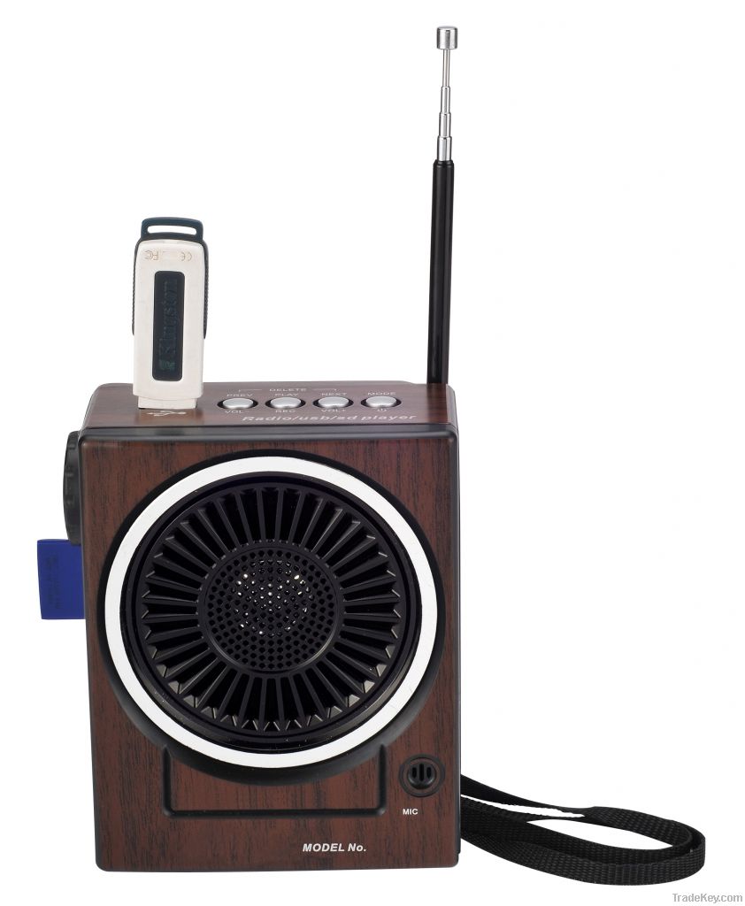 fm radio with usb sd card