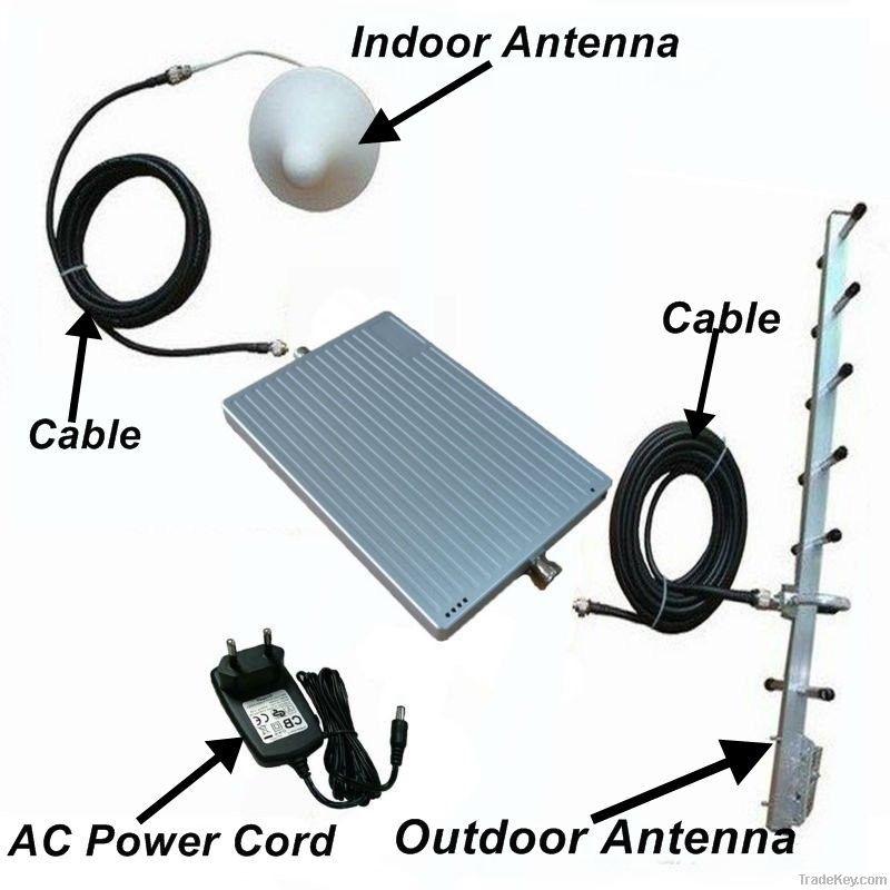 Mobile Signal booster tri-band 900/1800/2100MHz GSM/DCS/WCDMA Repeater