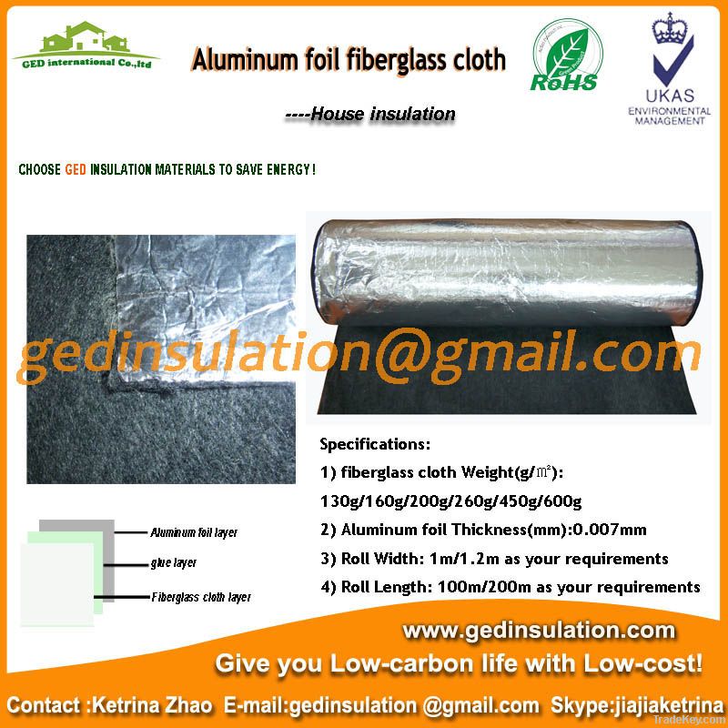 Carbon fiber coated aluminum foil as wall insulation