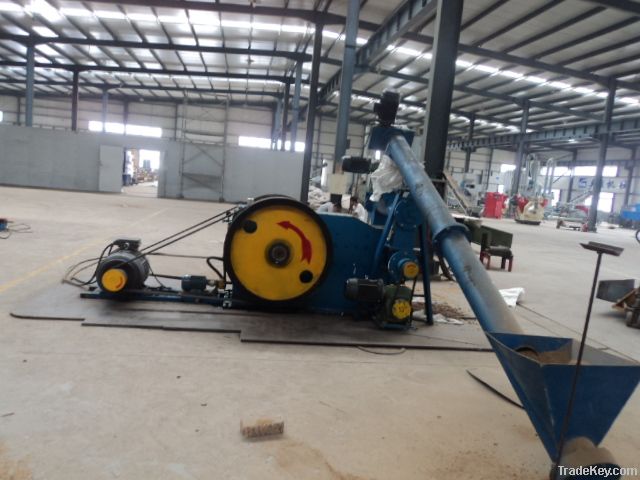 wood briquette making production line