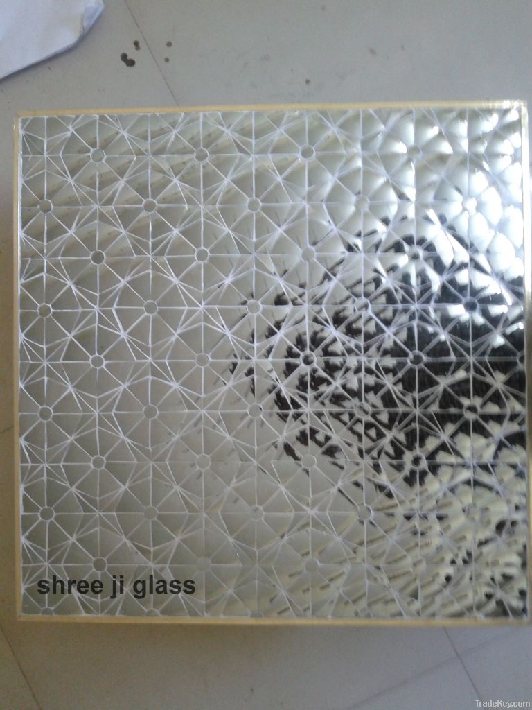 geomatrical glass panel