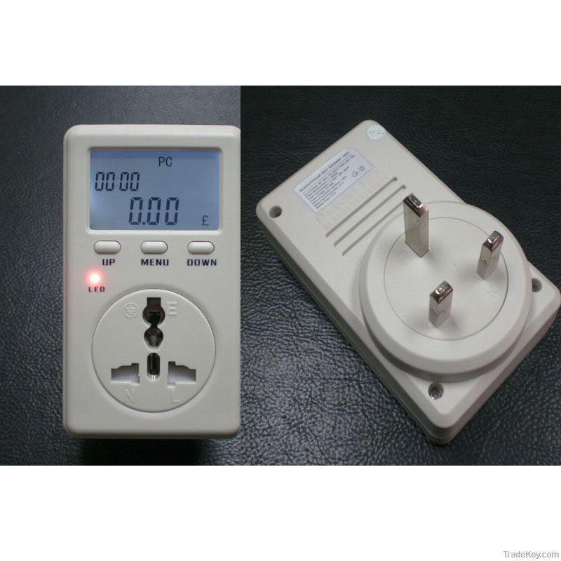 Best Sale Single Phase Digital Watt Meter UK plug