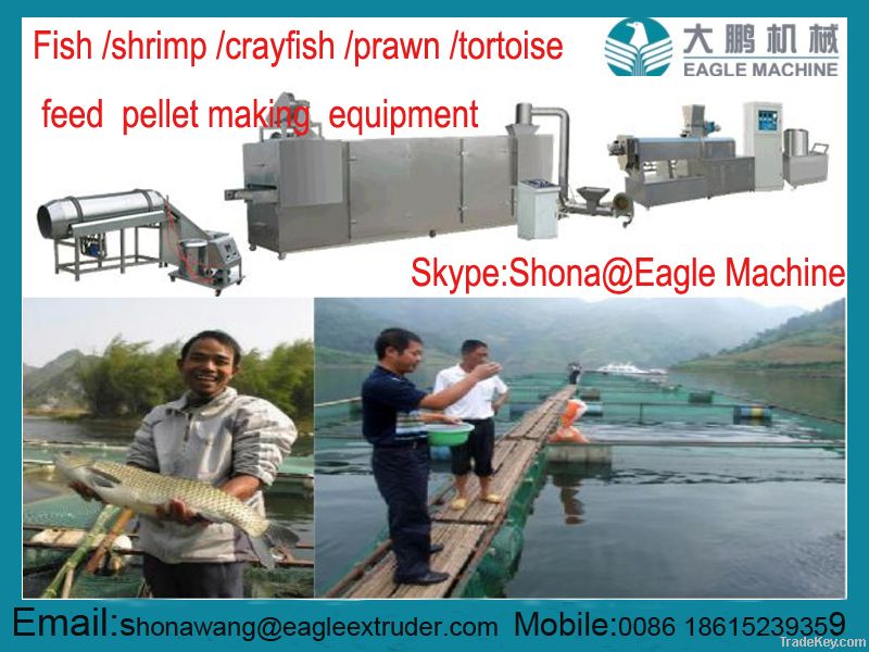 Automatic fish food pellet extruder machinery