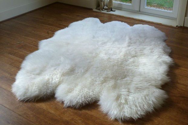 Genuine Fur Blanket Sheepskin Carpet 