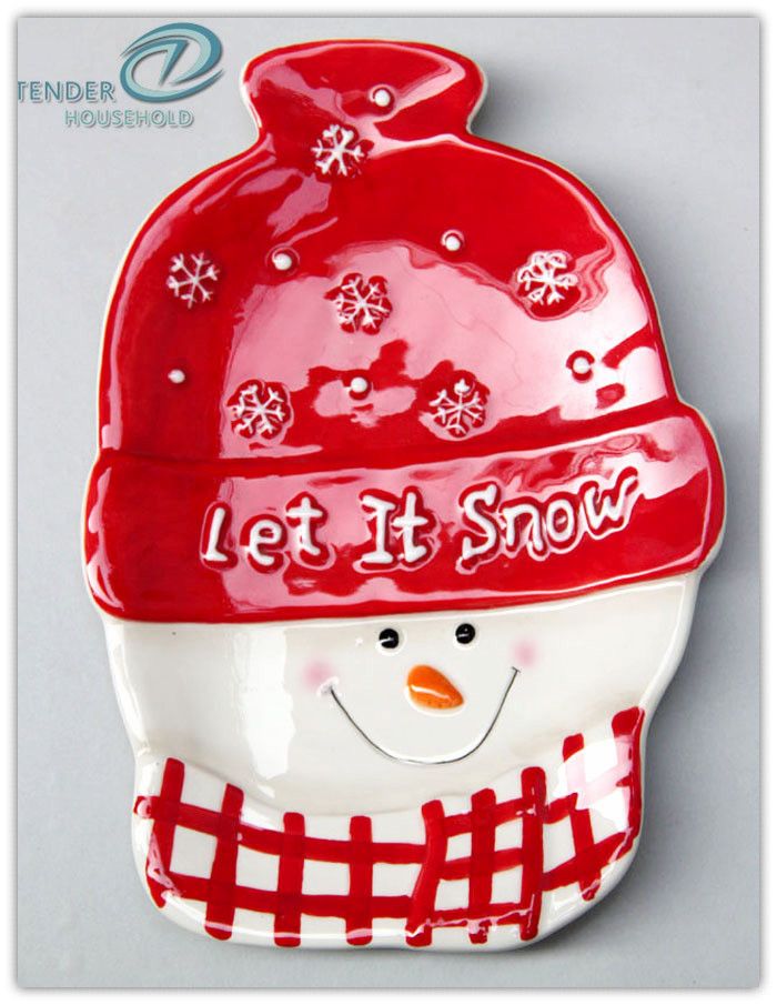 Ceramice Snowman plate