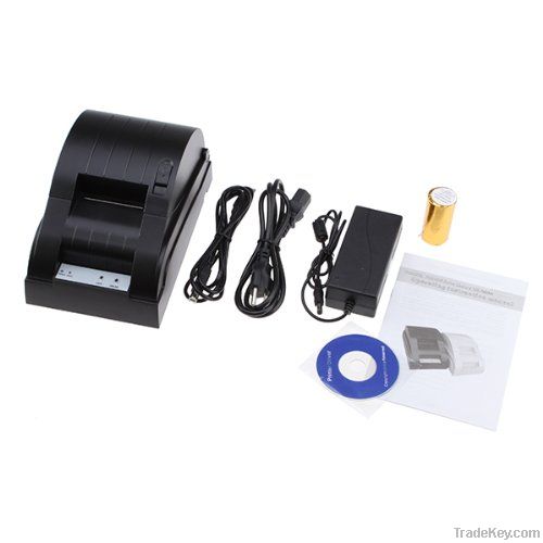 High-speed 58mm POS Receipt Thermal Printer(USB Black)