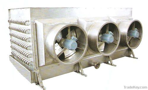 Hot gas deforst ammonia evaporator air cooler