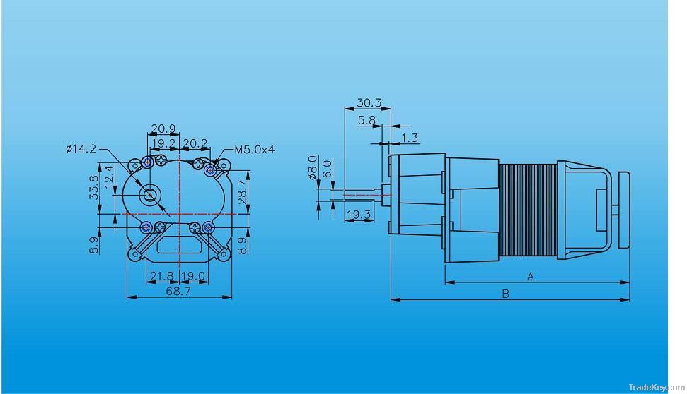 AC Gearbox motor - C70GA Series