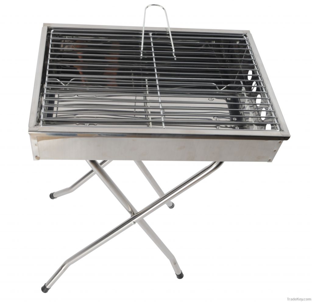 Rotating stainless steel barbecue