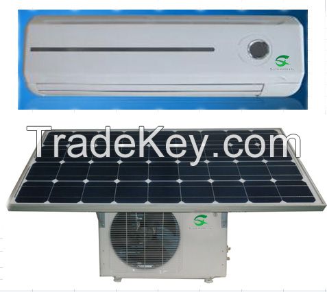 18000BTU 100% Solar Panel 48V DC Inverter off Grid Solar Air Conditioner