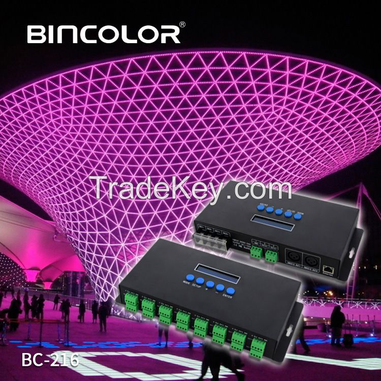 BC-216 Spi Controller Led Strip Led Pixel Control 16 Universe Artnet Dmx Node Artnet Ws2812 Controller