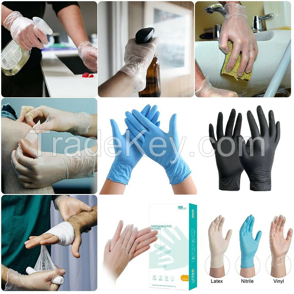 face mask ands nitrile gloves in europe