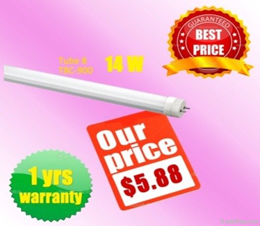 Cemdeo LED tube light 3 feet 5.88 USD! 14 watt!