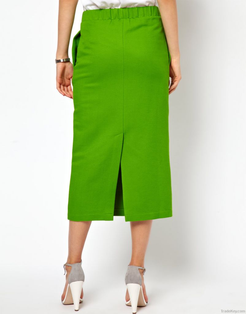 Pencil skirt with belt