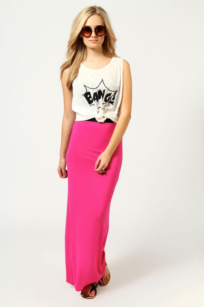 Fashion women long maxi skirt