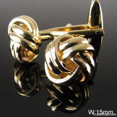 fashion metal men's knot cufflink