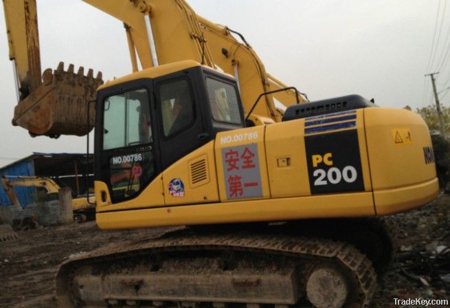 Used Komatsu Excavator, PC200-7