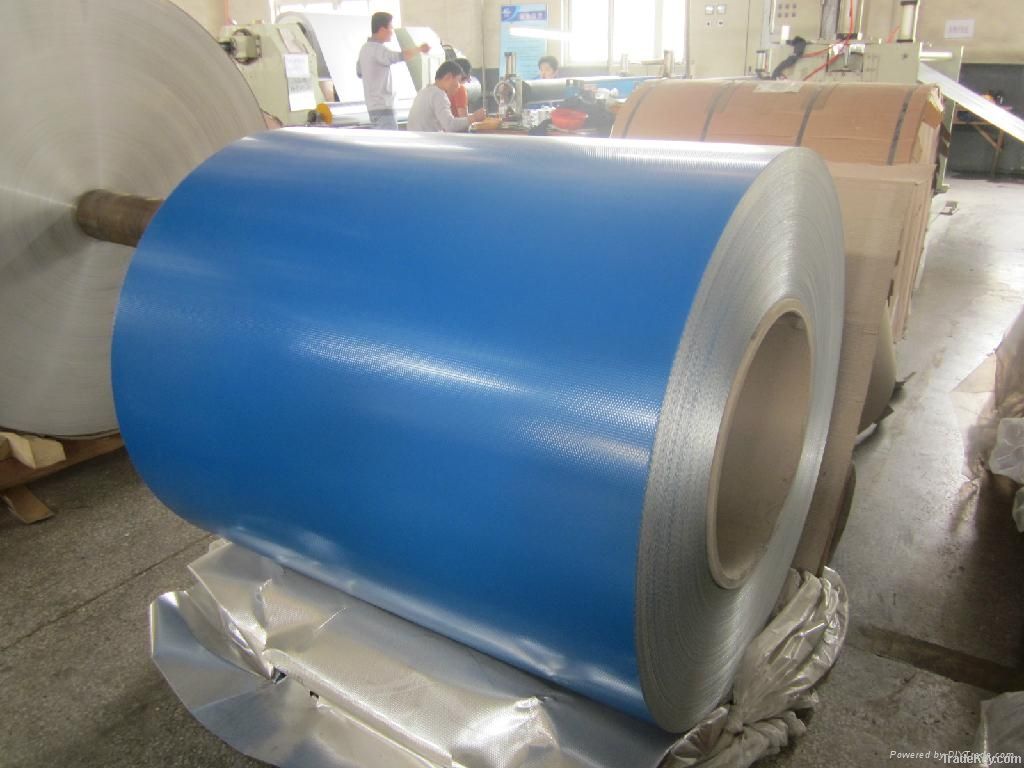 Color cated aluminum roofing coil