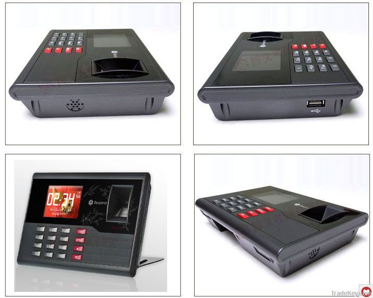 Fingerprint Time attendance TFT TCP/IP Time Recorder Clock System