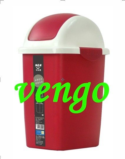 plastic waste bin with lid