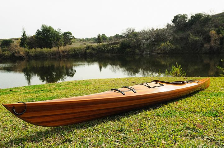 wooden kayak