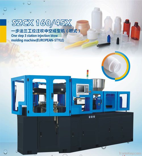 SZCX160/45X one step 3 station injection &amp; blow molding machine