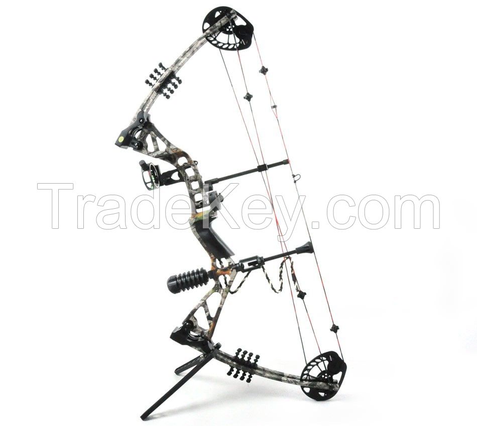   New design compound bow High Quality Amazing performance draw length and draw weight are adjustable bow&arrow set