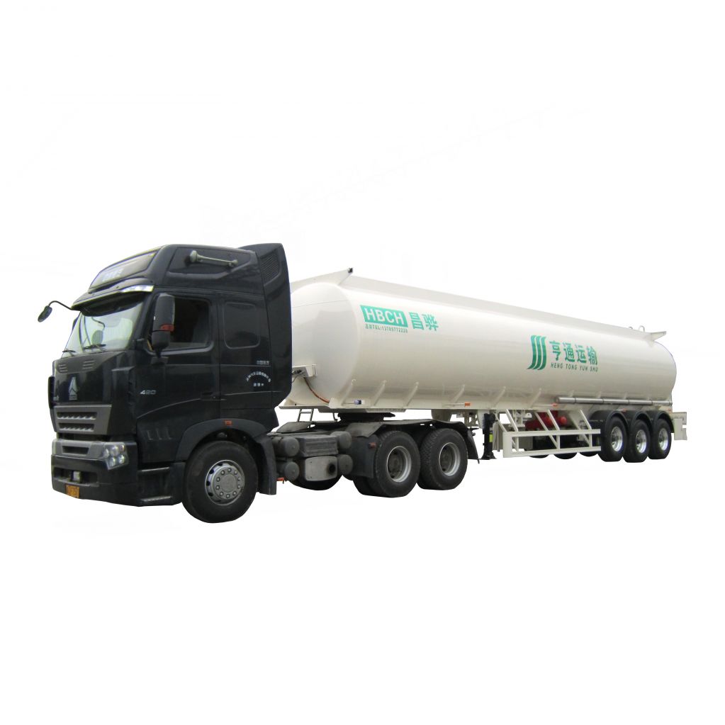 3 axle kerosene aluminum tank truck with CCC/ISO certificate