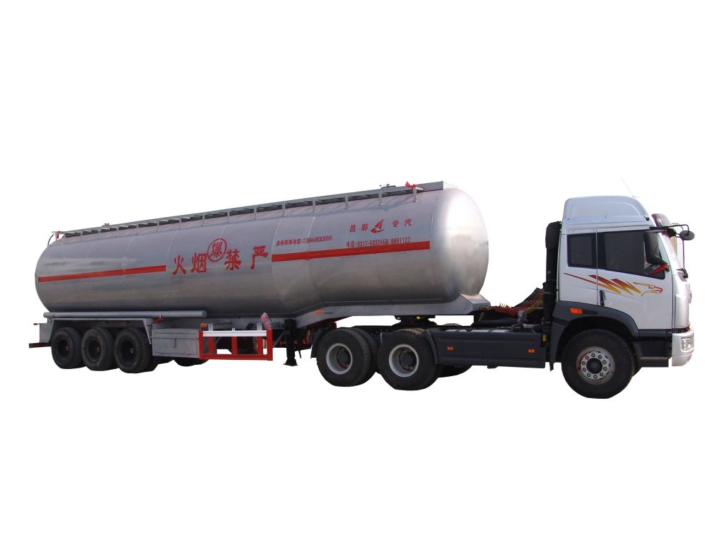 China Tank factory Stainless steel tank semi trailer loading water/petrol/gasoline