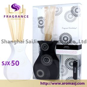 Ceramic Curved Bamboo Home Fragrance Diffuser 