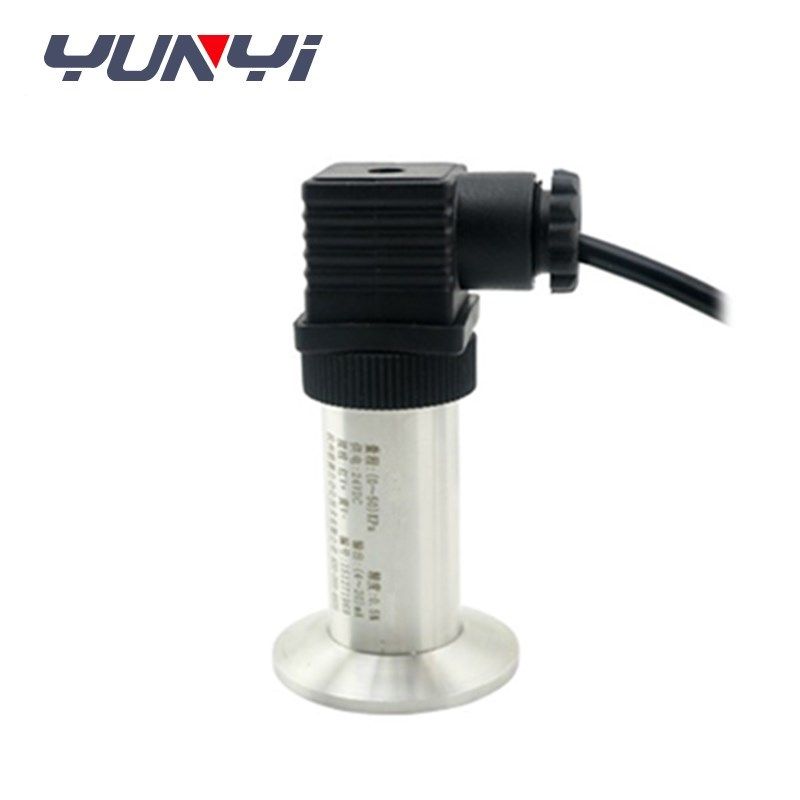 Sanitary flat membrane pressure sensor