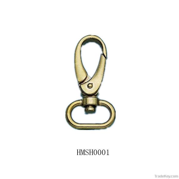 2013 top quality new design gold color zinc alloy snap hook dog hook