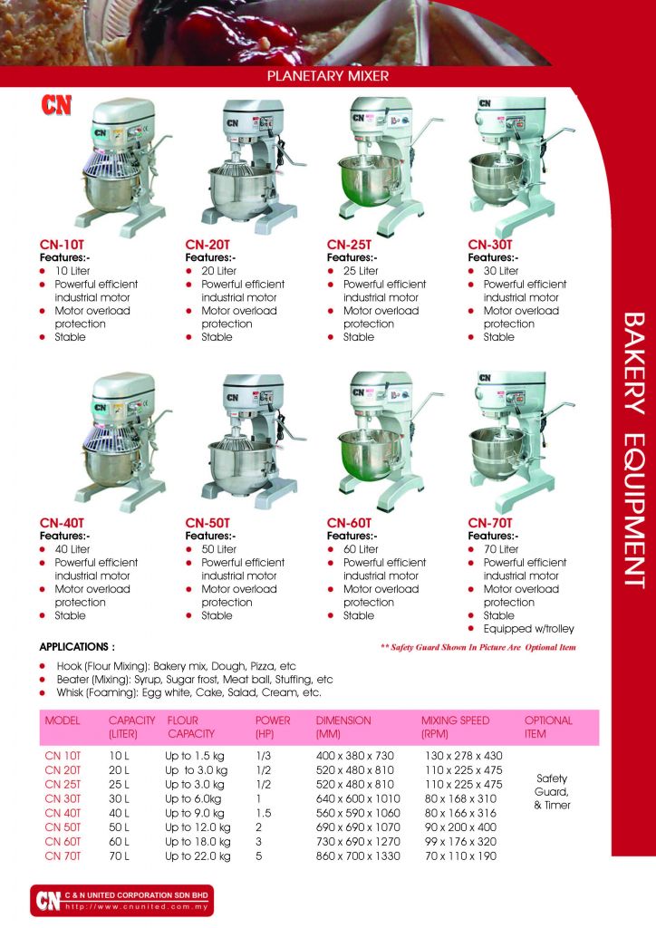 BAKERY EQUIPMENT